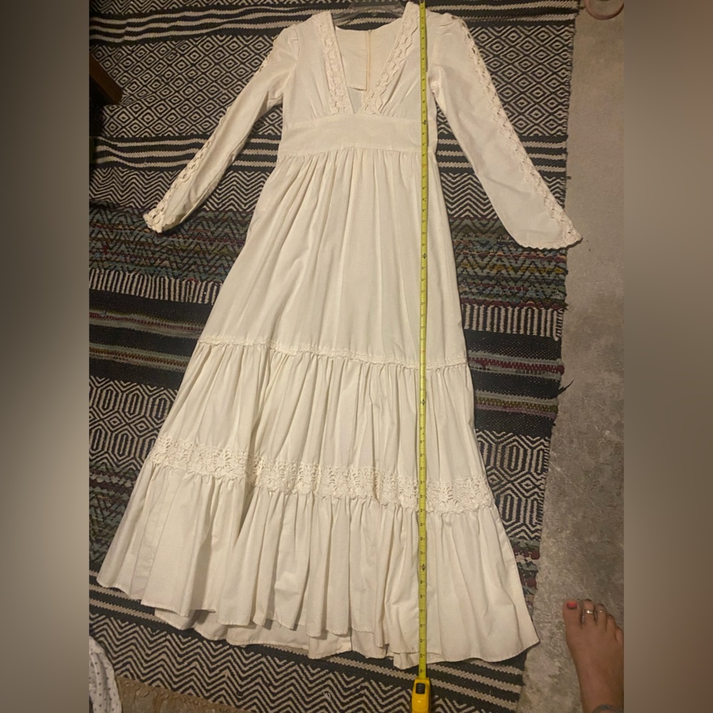 White vintage gunne sax style dress size 6 - Picture 8 of 8
